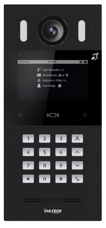 Tecnologia IP: postazione esterna VS-PE210-IPLCD