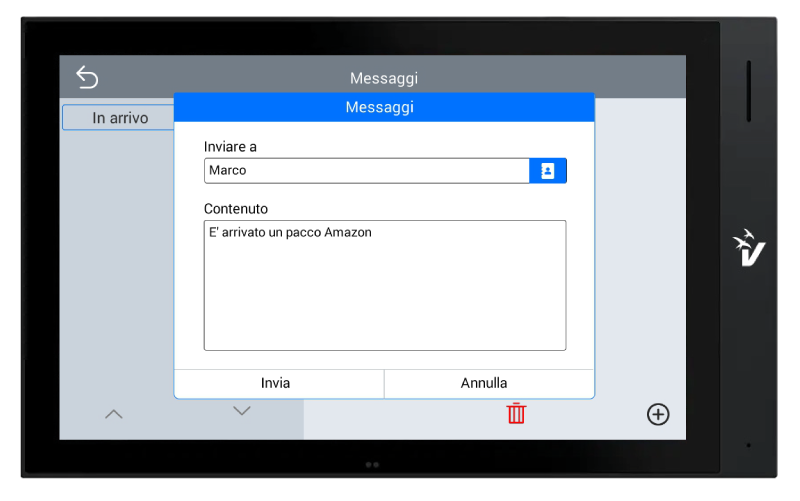 Monitor - funzione chiamate intercomunicanti