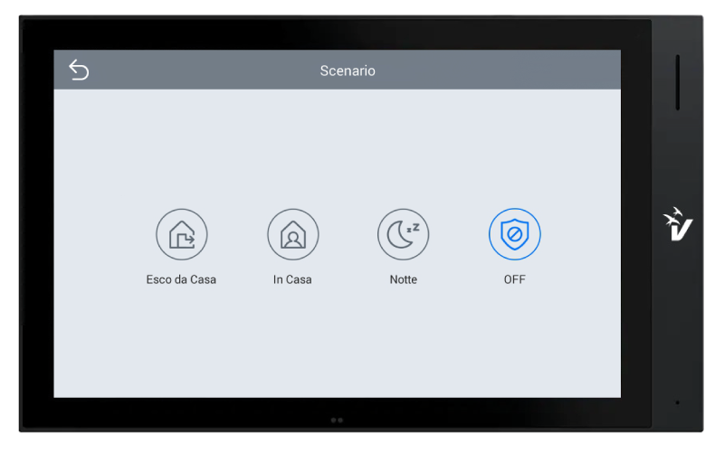 Monitor - funzione Scenari di allarme