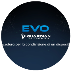 icona tutorial condivisione dispositivo V-Guardian Smart Mobile App Evo VulTech Security