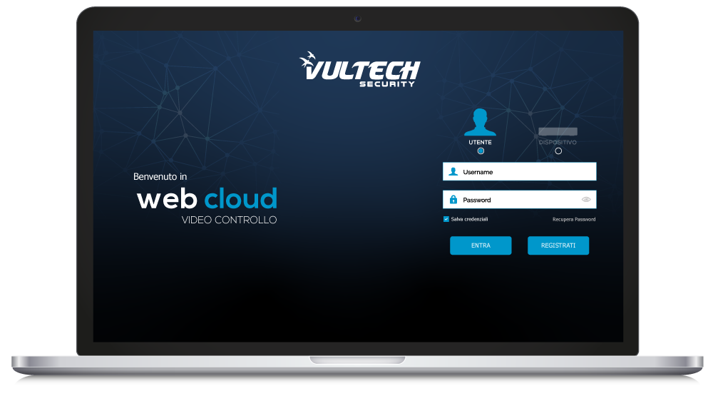 mockup web cloud Evo VulTech Security