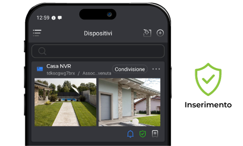 Disinserimento / Inserimento allarme da smartphone parte-2